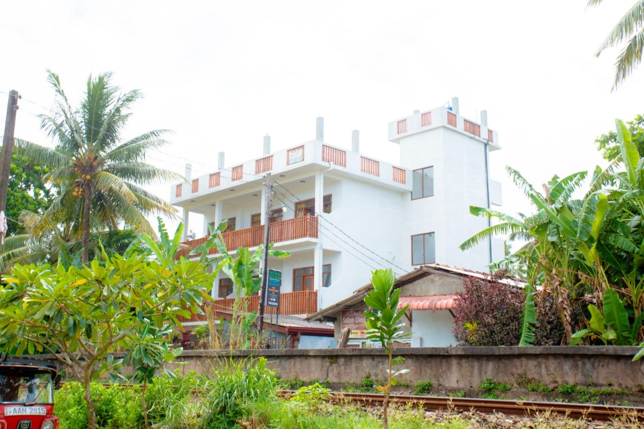 Building viewed from outside railway